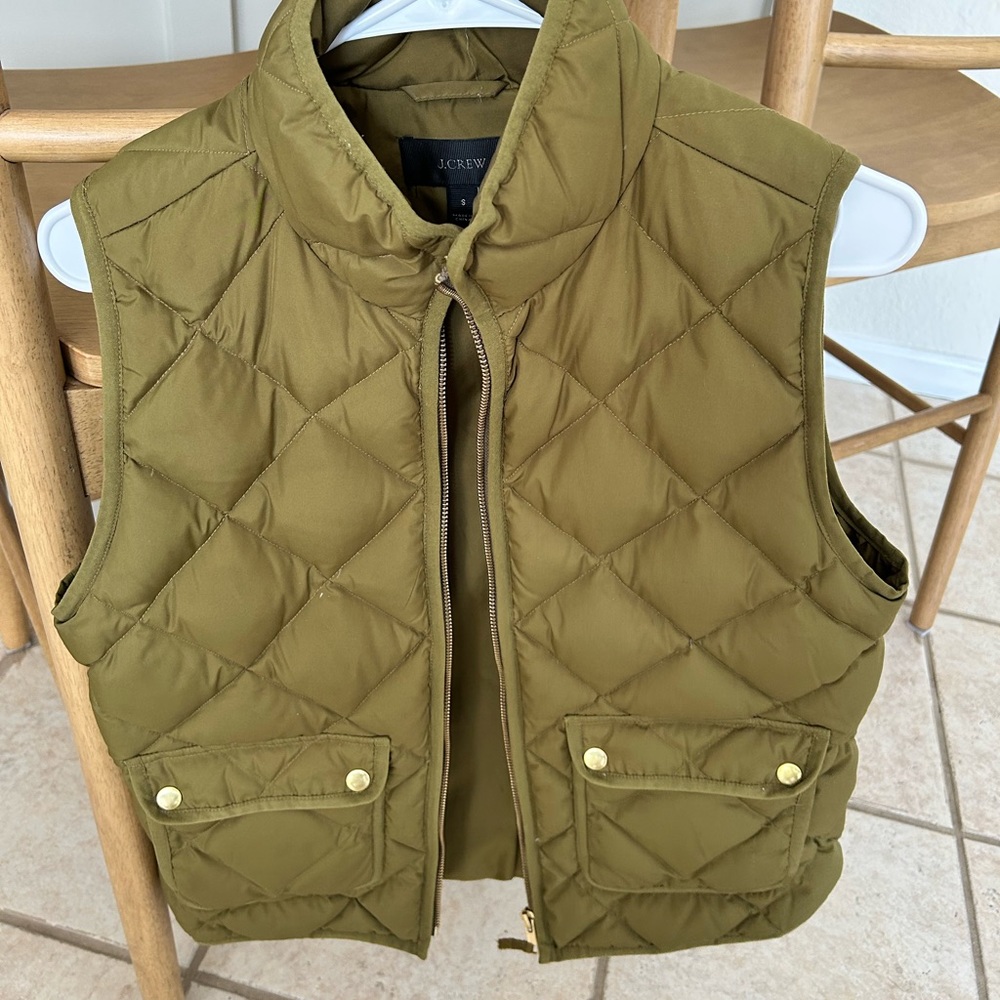 J Crew Hunter Green Vest